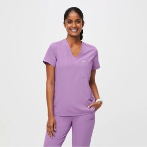 Figs Lilac Dawn Catarina One-Pocket scrub top